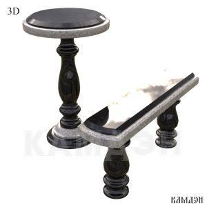 Стол и лавка арт.5022